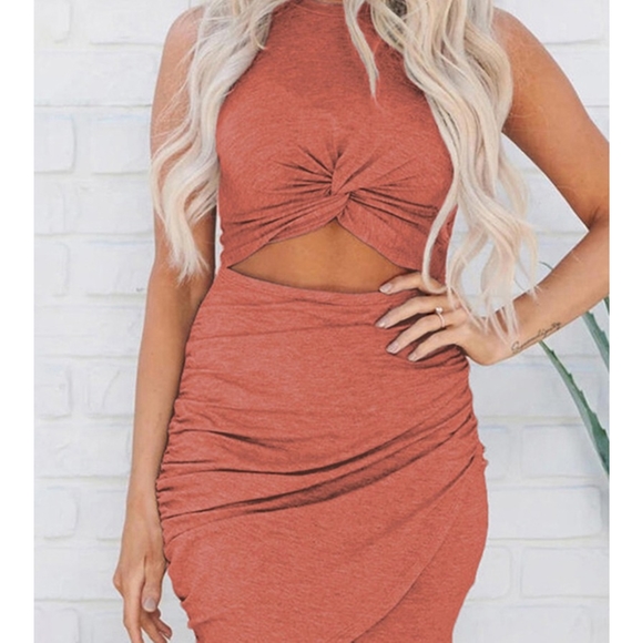 ☄ONE LEFT SZ L☄ Knot T-shirt Mini- Gray F - Picture 9 of 10